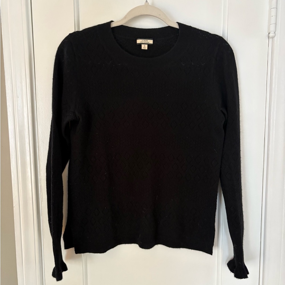 J. Crew Black Womens Cashmere Sweater